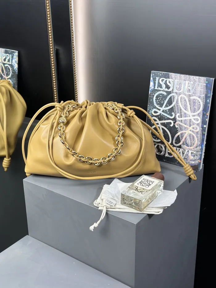 Atelier Signature AAA+ Flamenco Purse grande en napa de cordero suave 41x26x9cm