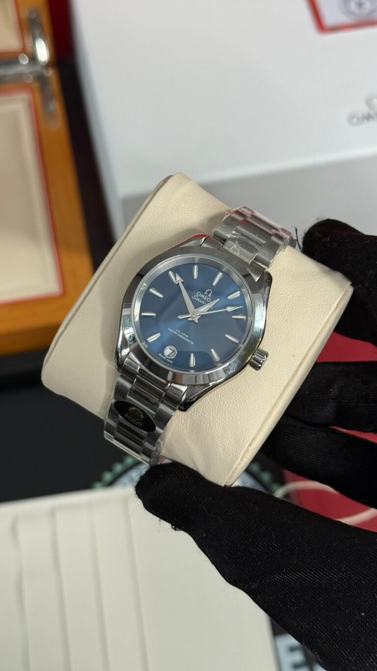 AAA+ Omega AQUA TERRA (PLATA/AZUL) 34mm