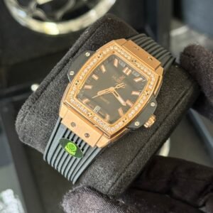 AAA+ Hublot SENNA (NEGRO/ORO ROSA) BRILLANTES - 33mm