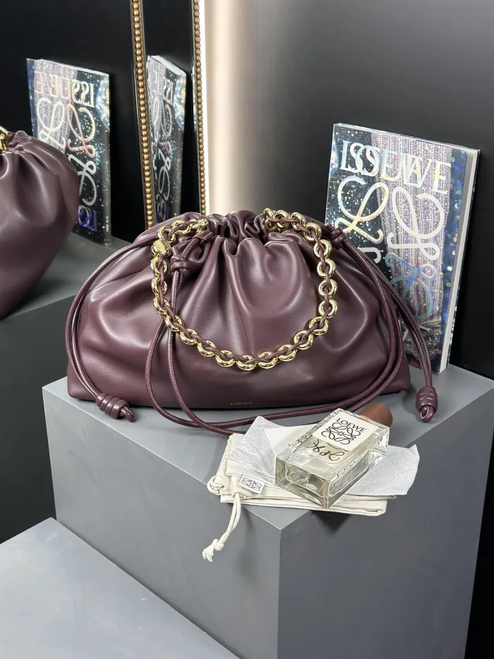 Atelier Signature AAA+ Flamenco Purse grande en napa de cordero suave 41x26x9cm
