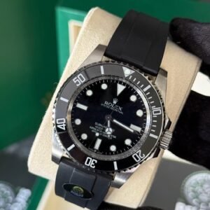 AAA+ Rolex SUBMARINER (Plata/ Negro) GOMA