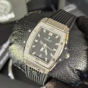 AAA+ Hublot SENNA (NEGRO/PLATA) BRILLANTES - 33mm