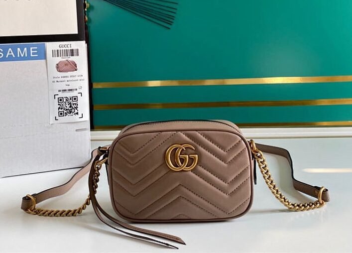AAA+ Camera Bag GG Marmont 18x12x6cm