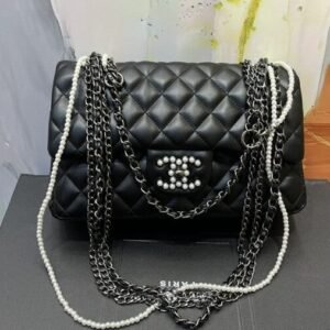 Smart Luxury 1:1 Classic Flap Perlas 25x15x8cm