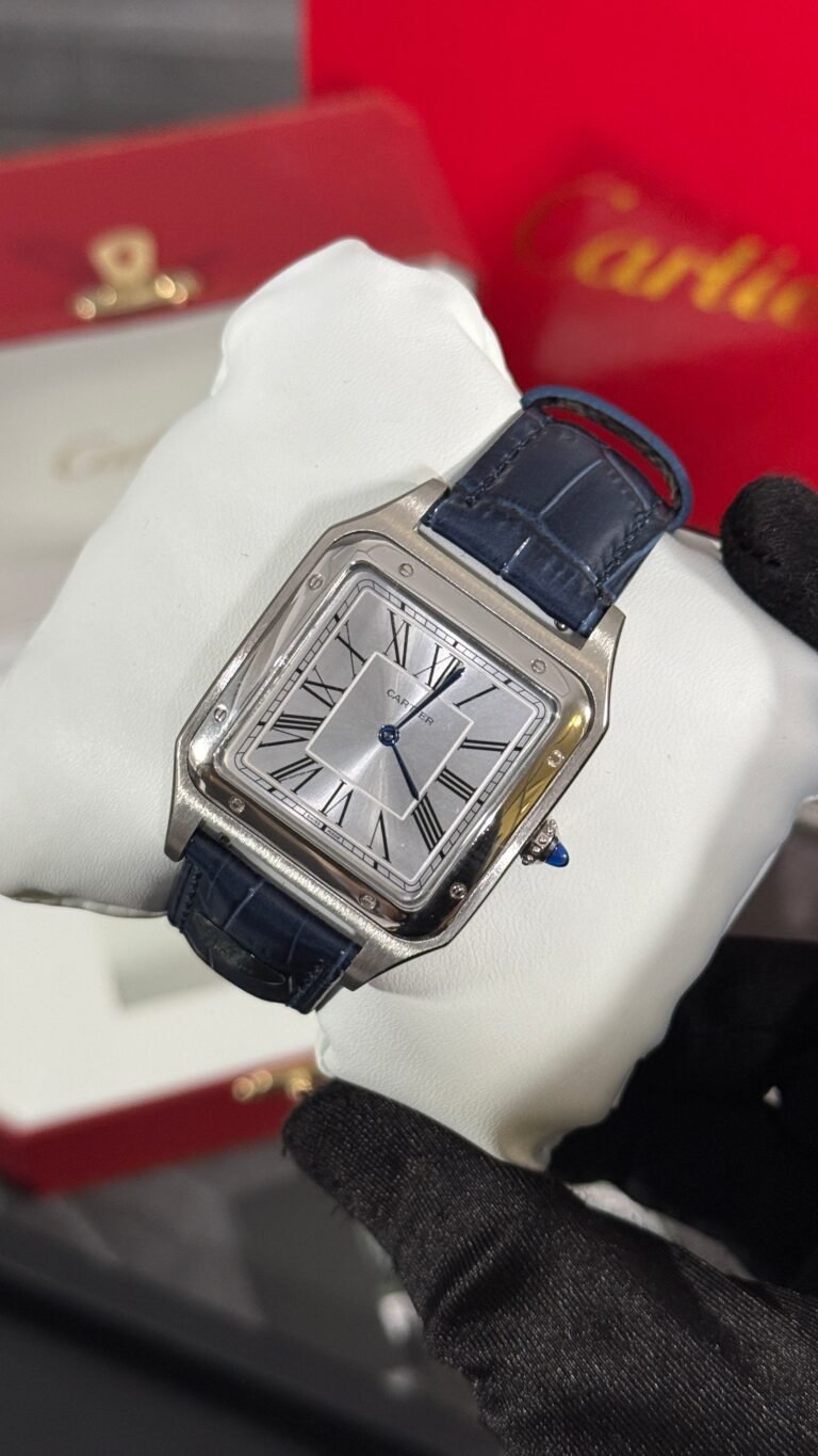 AAA+ Cartier SANTOS - DUMONT (PLATA/BLANCO/AZUL) 35mm
