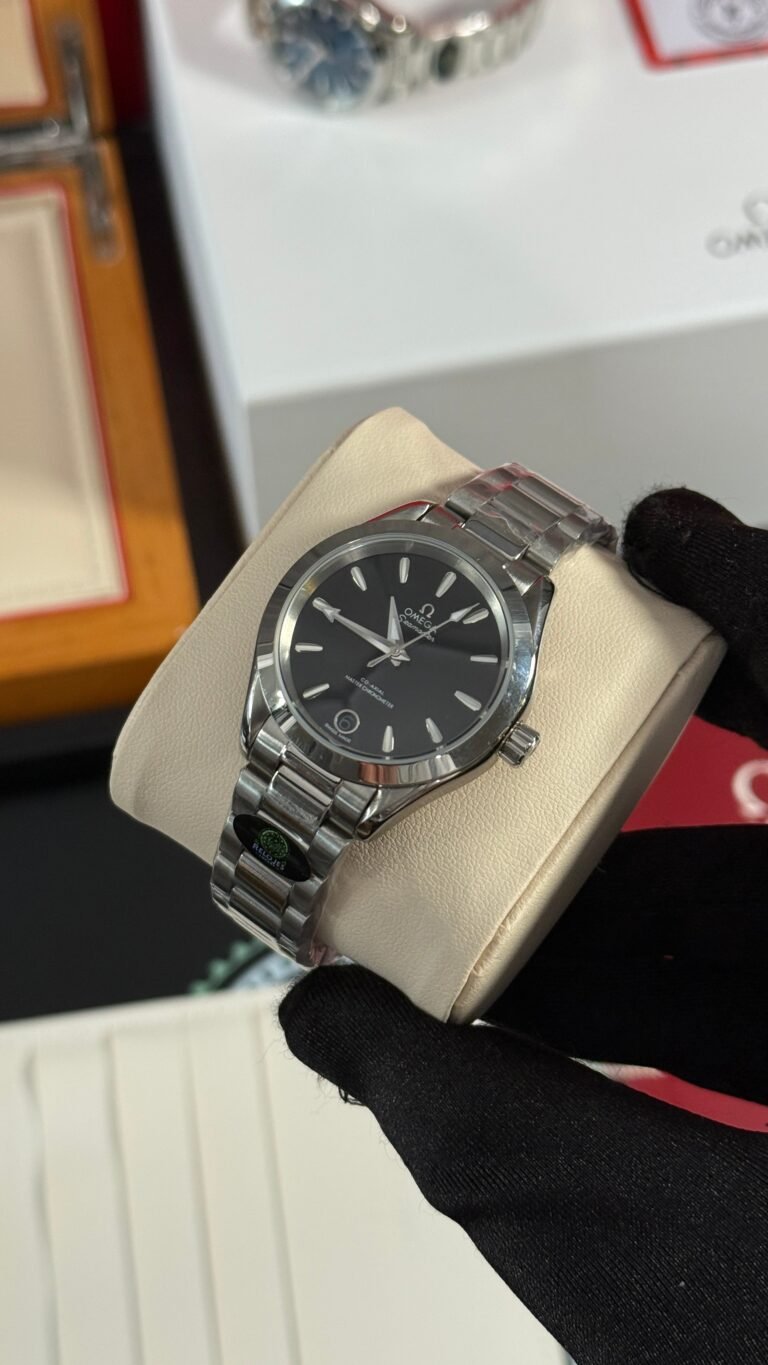 AAA+ Omega AQUA TERRA (PLATA/NEGRO) 34mm