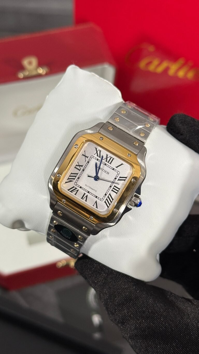 AAA+ Cartier SANTOS - NO DATE (BICOLOR/BLANCO) 35mm