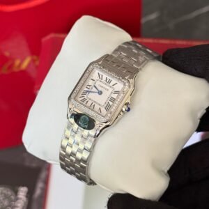 AAA+ Cartier PANTHÈRE (PLATA/ BRILLANTE) 28mm