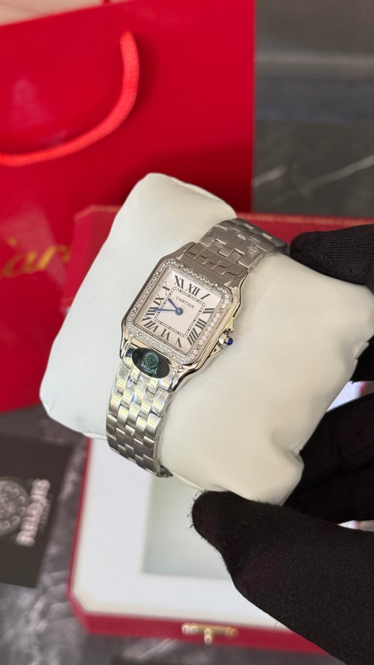 AAA+ Cartier PANTHÈRE (PLATA/ BRILLANTE) 28mm