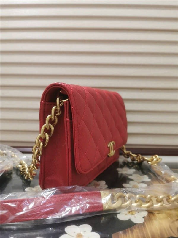 Smart Luxury 1:1 Wallet on Chain (WOC) Caviar 19x12cm - Imagen 6