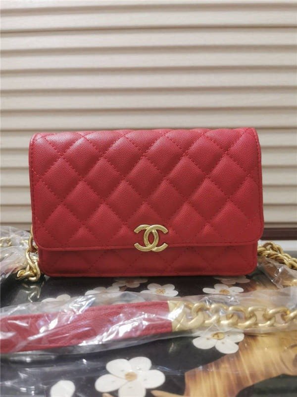 Smart Luxury 1:1 Wallet on Chain (WOC) Caviar 19x12cm - Imagen 8